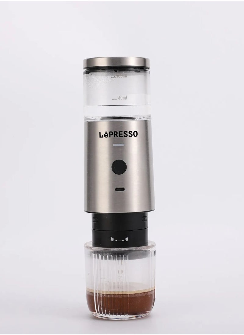 Stainless Steel Portable Espresso Coffee Maker Powder and Nespresso Pods Coffee Machine with 9 Bar Pressure, 100ml Water Tank Capacity - Silver - pzsku/Z3D3D6937AF35FDD6771CZ/45/_/1734528322/a58b2695-b37d-475b-b9f7-198d3b02325a