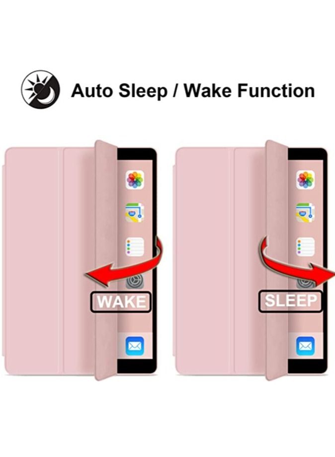 Case for New iPad Air 5th Generation (2022)/iPad Air 4th Generation (2020) 10.9 Inch, with Screen Protector and Auto Wake/Sleep Cover, Pink - Image 2
