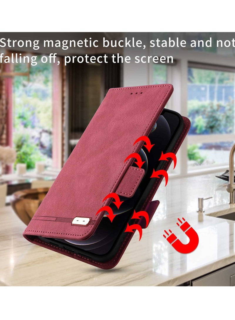 Gerenic Phone Filp Case, Compatible with  iPhone 15/15Plus/15Pro/15Pro Max Case, PU Leather Flip Folio Case with Card Holders, Shockproof TPU Inner Shell Phone Cover, Magnetic Closure Protection Case Nonmetal  - Image 5