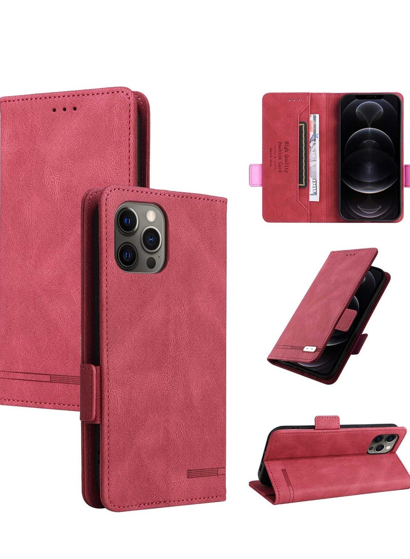 Gerenic Phone Filp Case, Compatible with  iPhone 15/15Plus/15Pro/15Pro Max Case, PU Leather Flip Folio Case with Card Holders, Shockproof TPU Inner Shell Phone Cover, Magnetic Closure Protection Case Nonmetal  - Image 2