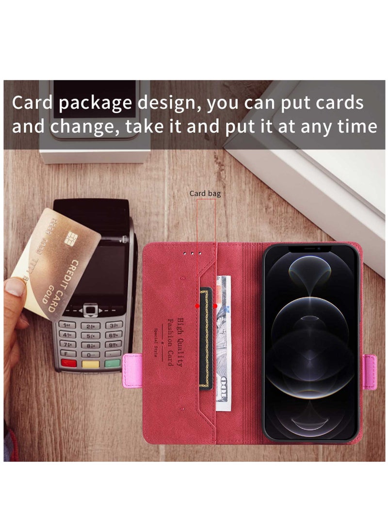 Gerenic Phone Filp Case, Compatible with  iPhone 15/15Plus/15Pro/15Pro Max Case, PU Leather Flip Folio Case with Card Holders, Shockproof TPU Inner Shell Phone Cover, Magnetic Closure Protection Case Nonmetal  - Image 4