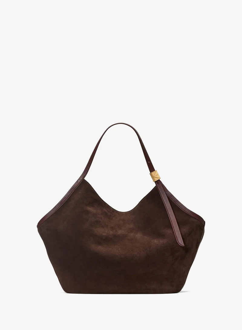 Kate Spade Deco Suede Xl Tulip Tote