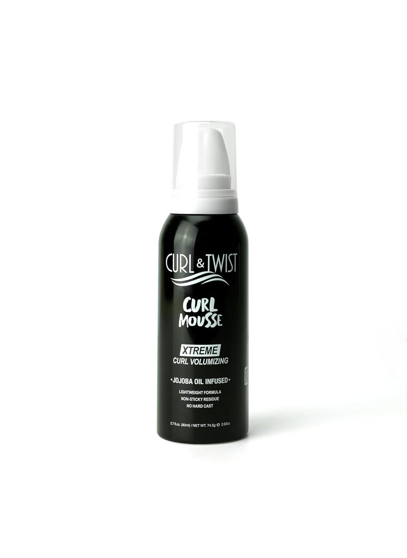 EBIN NEW YORK EBIN NEW YORK Curl  Twist Xtreme Curl Volumizing Mousse 27oz80ml Travel Size  Jojoba  Lavender Oil  Moisturizes Strengthens AntiFrizz  Defines Thick Smooth Curls 