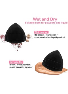 Lesha 2 Pcs Makeup Sponge for Liquid Foundation, Cream, and Powder, Pure Natural Foaming Puff, Makeup Tool for Liquid Foundation Loose Powder Face Makeup or Skin Care  - Image 4