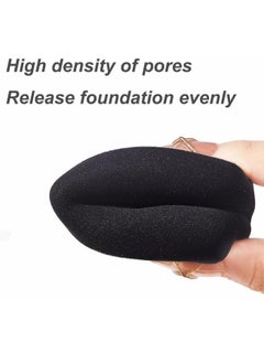 Lesha 2 Pcs Makeup Sponge for Liquid Foundation, Cream, and Powder, Pure Natural Foaming Puff, Makeup Tool for Liquid Foundation Loose Powder Face Makeup or Skin Care  - Image 5