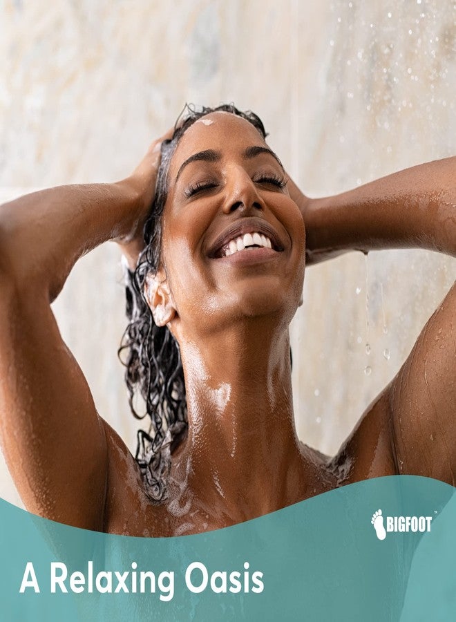 BIG FOOT BigFoot Shower Curtain Liner - 72 x 72 PEVA Premium Shower Curtain with Rustproof Metal Grommet and 3 Magnetic Weights - Odor Free and Compatible with Standard Showers, White - Image 4