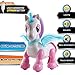 NKOK USB PetBotz Robo Unicorn Rechargeable Miniature Interactive pet Robot Lights up Sound Activated Makes Noises on Command Comes with Necklace and Hair Brush USB Charger Included - Image 2