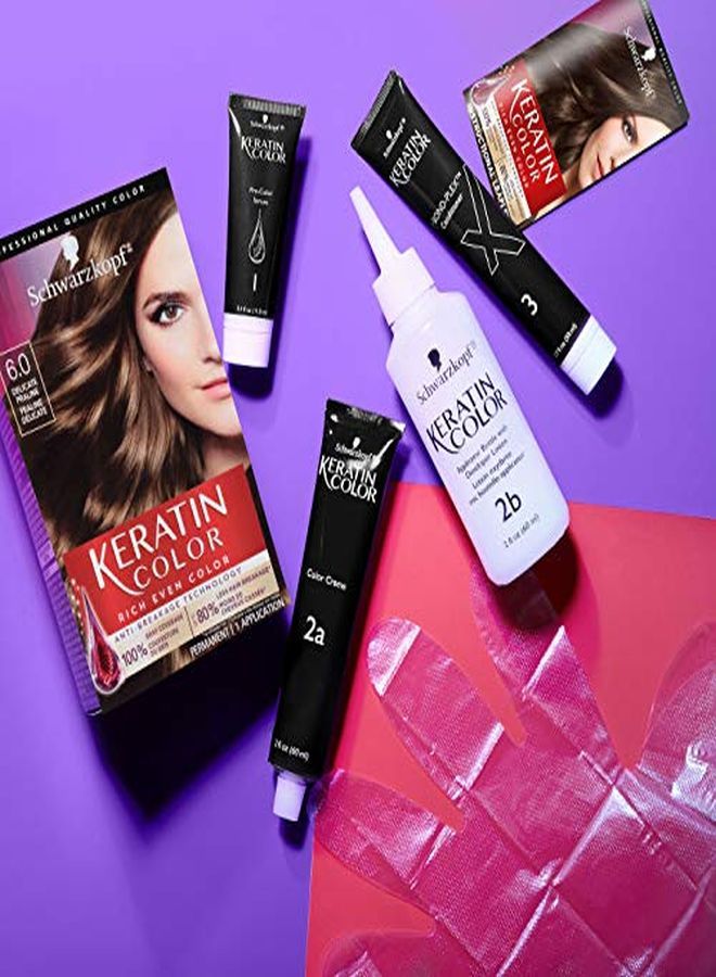Schwarzkopf كريم تلوين الشعر كولور المضاد للشيخوخة، 6.0 حلوى البرالين الرقيقة (قد تختلف التعبئة)  - Image 3