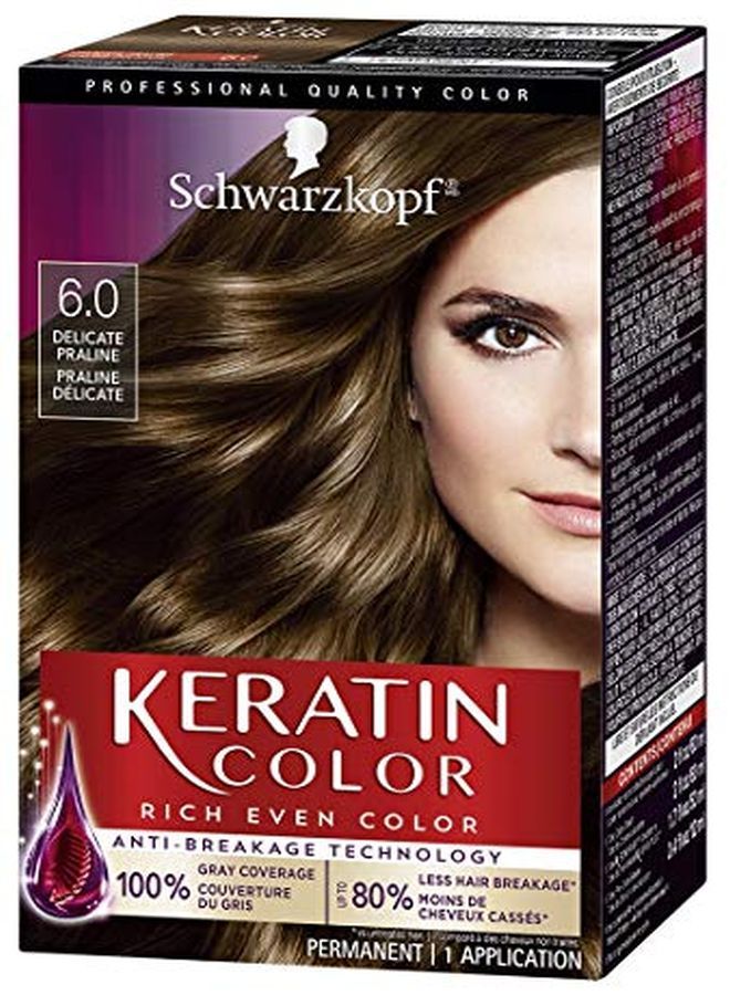 Schwarzkopf كريم تلوين الشعر كولور المضاد للشيخوخة، 6.0 حلوى البرالين الرقيقة (قد تختلف التعبئة)  - Image 1