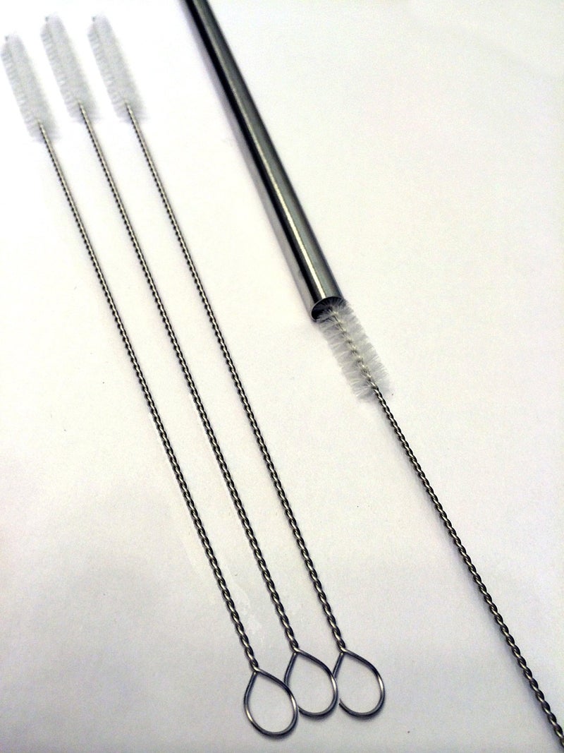 Drink Straw Cleaning Brush set of 4 Stainless Steel brushes for drinking straws Tumblers sippy Cups and more