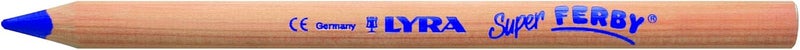 Lyra Waldorf Selection Giant Triangular Colored Pencil, Unlacquered, Set of 6 Super Ferby Pencils, Assorted Colors (3711061) - Image 1