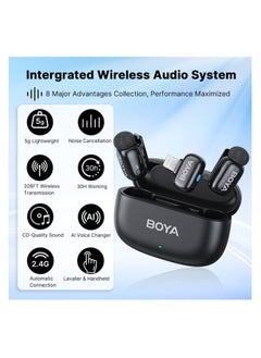 Boya Mini-15 Wireless Microphone for iPhone with MFi Certified Ligntning Interface,Noise Cancellation, 30H Battery Life with Charging Case,Voice Changer Microphone,iPhone Microphone for Video Recording - pzsku/Z3D3E01E32EAEDC843905Z/45/_/1740666366/a246c766-d85a-4091-8827-1076d6c791e3