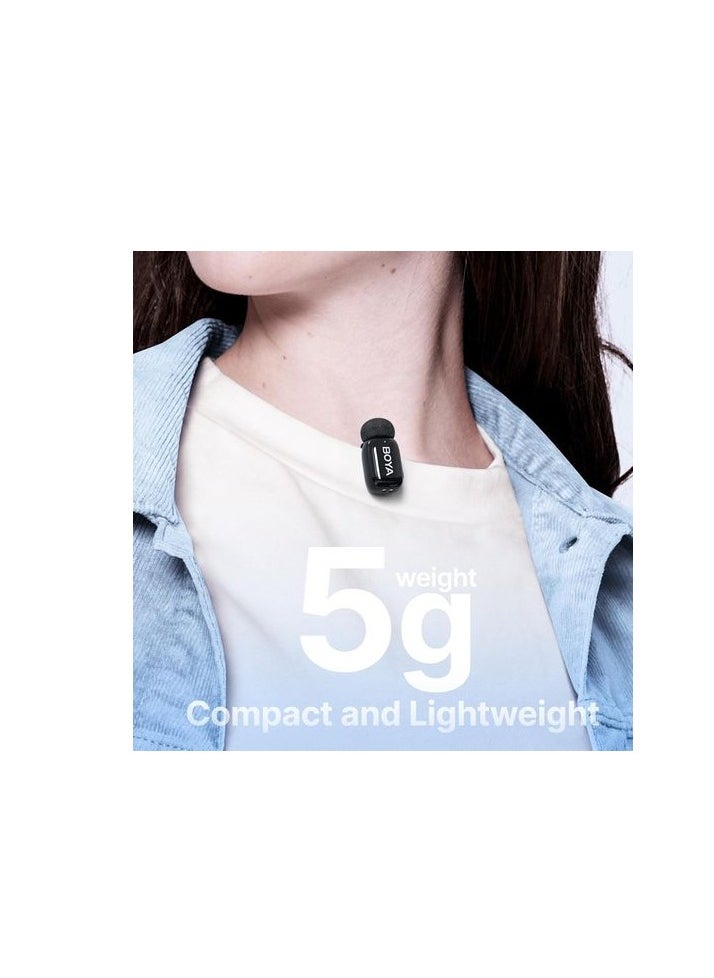 BOYA - Boya Mini-15 Wireless Microphone for iPhone with MFi Certified Ligntning Interface,Noise Cancellation, 30H Battery Life with Charging Case,Voice Changer Microphone,iPhone Microphone for Video Recording - Image 1