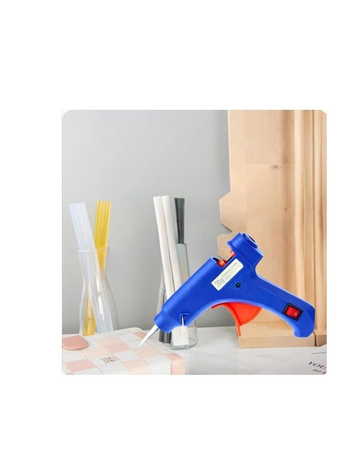Powerful Handheld High Viscosity Glue Gun for Home Industrial Use with On/Off Button, Blue (20W, 7mm Melting Glue Stick)  - Image 3