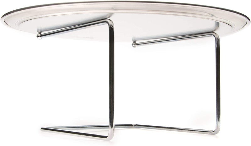INDIAN DECOR 61109 Pizza Stand 2-Pack - Metal Tabletop Pizza Pan Serveware Display Riser Supply Multi-Pack for Restaurant Food, Pizzeria, Bars, Dessert Trays, and Appetizers - Image 4