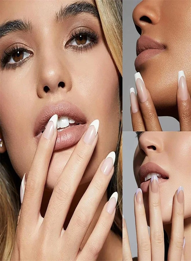 HYWWPFLAY 1980 Pieces French Tip Nail Guides Smile Line Stickers Moon Shape Nails Design Nail Stencils Self-Adhesive French Nail Stickers French Manicure Strips Tool Nail Tape (60 Sheets) - Image 5