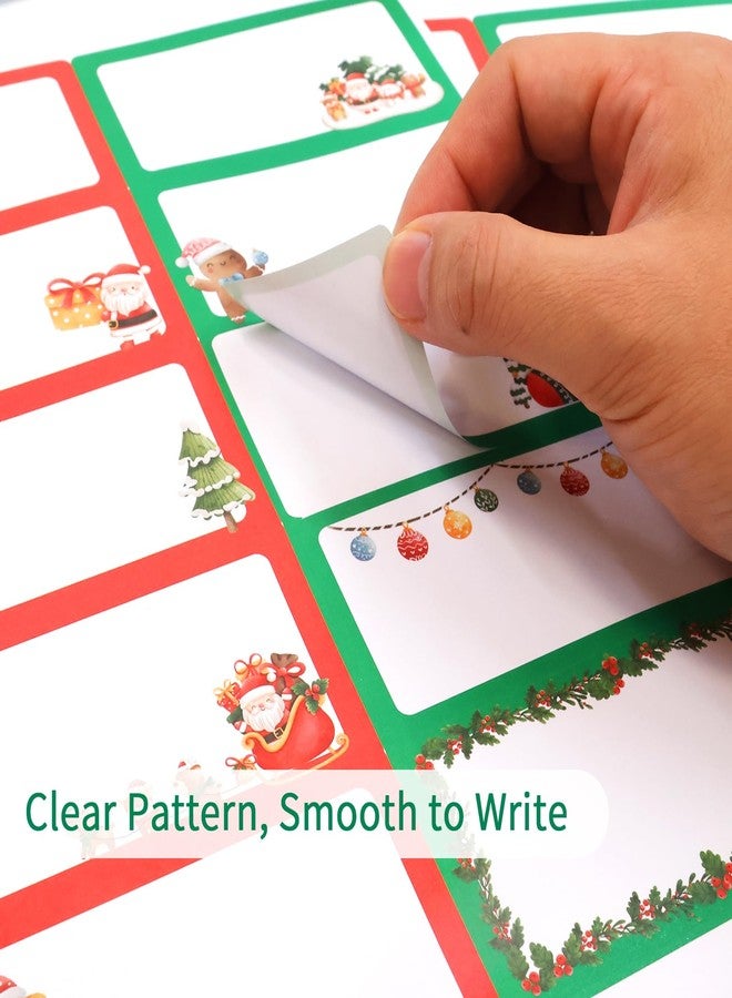 Ceiba Tree Christmas Address Labels Stickers 2 x 4 Inch Printable Mailing Labels Santa Snowman Wrapping Tags for Package Envelopes Boxes 200Pcs 10 Designs - Image 3