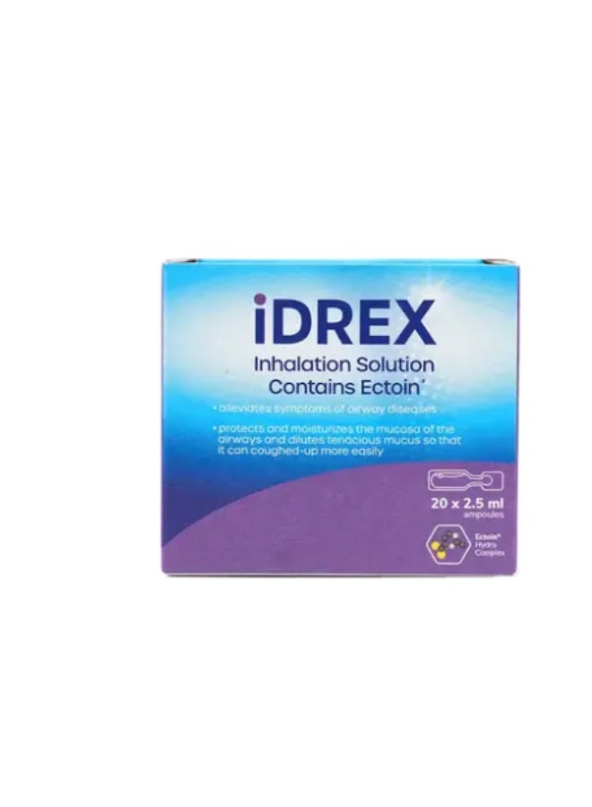 Idrex Inhalation Solution 2.5 ml X 20 Ampoules
