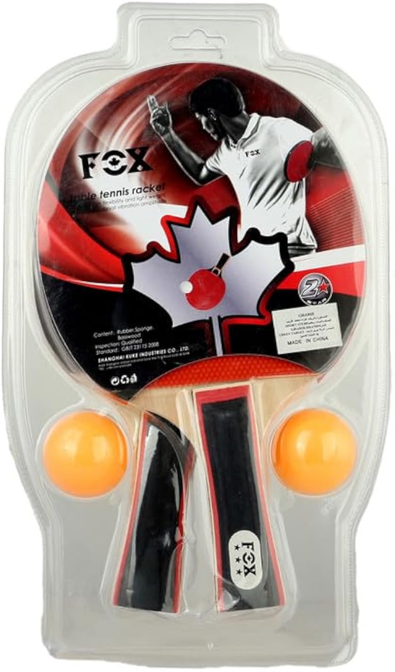 Ping Pong Racket + 2 Balls For Players - Multicolor 1305157