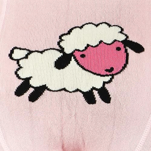 Bonjour Cute & Cozy Fancy Baby Tights|| Unisex Baby Tight||Pajami for babies|| Stockings for Kids || Cotton Printed Pajami|| Tights for Baby Girls & Baby Boys - BABY PINK - Image 4