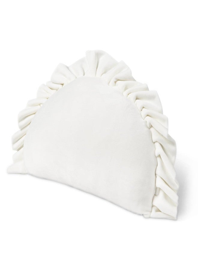 EVOLVEOVER Dumpling Plush Toy Dumpling Decorative Throw Pillow Soft Food Plushies Funny Dumpling Stuffed Animal White(23.6in) - Image 1