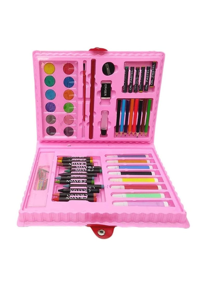 Generic - Colour Pencil Set For Kids Colors Box Color Pencil Crayons Water Color Sketch Pens Set of 68 Pieces Random Color And Design - Image 1