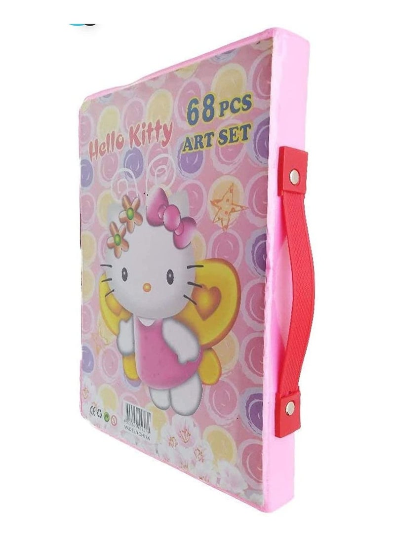 Generic - Colour Pencil Set For Kids Colors Box Color Pencil Crayons Water Color Sketch Pens Set of 68 Pieces Random Color And Design - Image 1