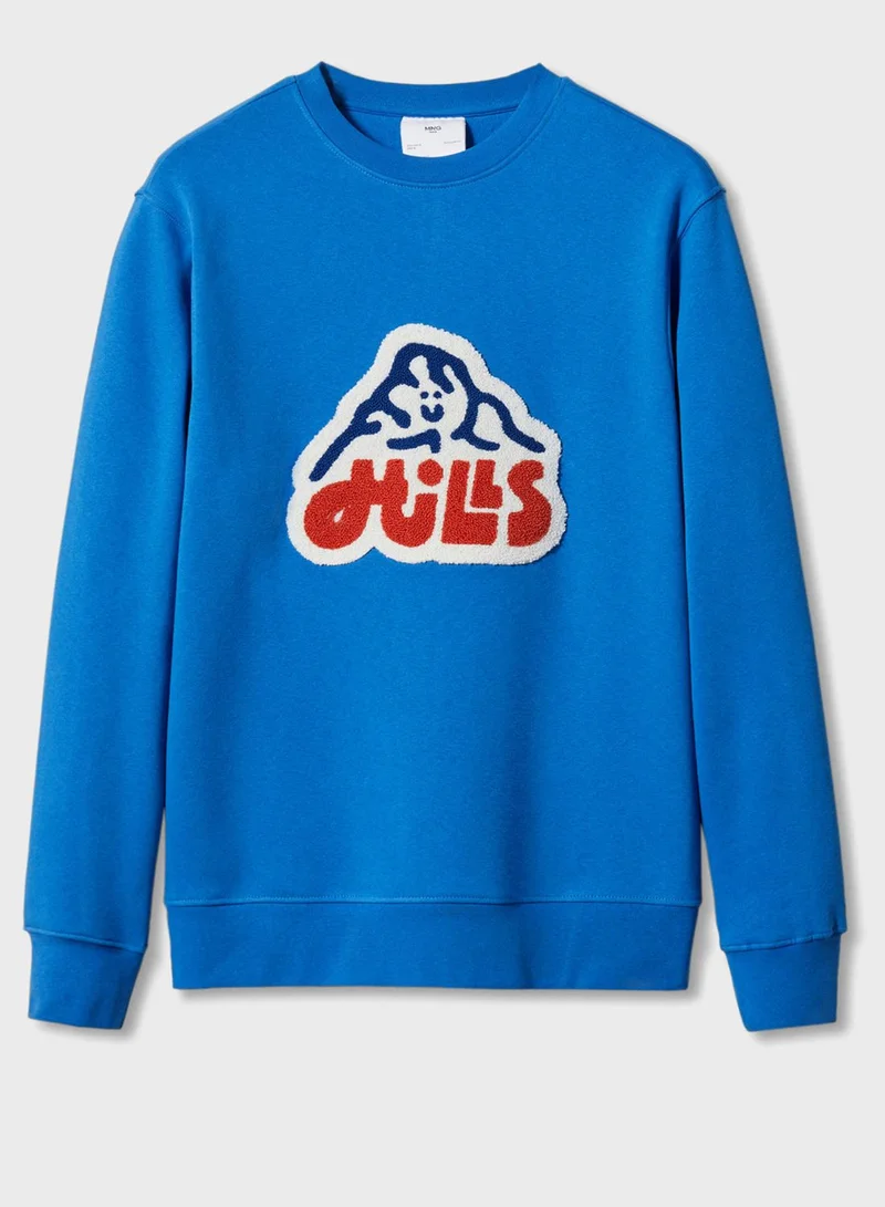 Mango Man Hills Patch Sweatshirt