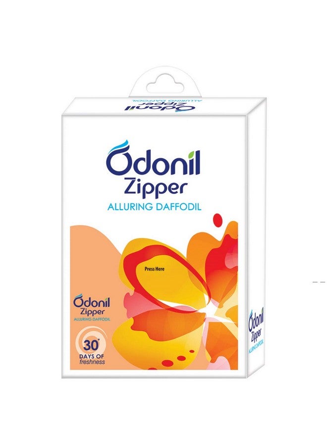 Odonil Bathroom Air Freshener Zipper - Alluring Daffodil - 10 G (Pack Of 6) Multicolor - Alluring Daffodil - Image 1