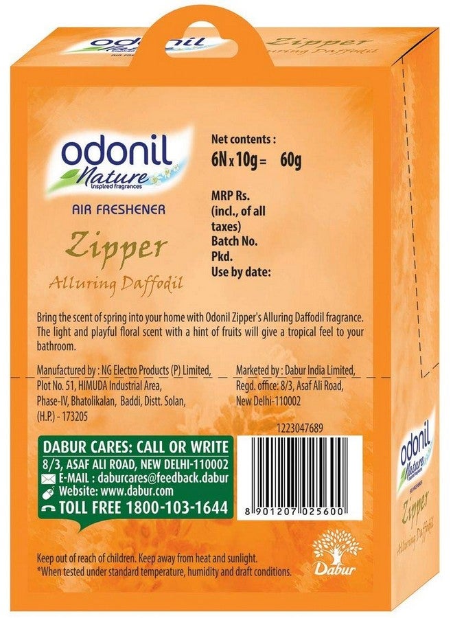 Odonil Bathroom Air Freshener Zipper - Alluring Daffodil - 10 G (Pack Of 6) Multicolor - Alluring Daffodil - Image 3