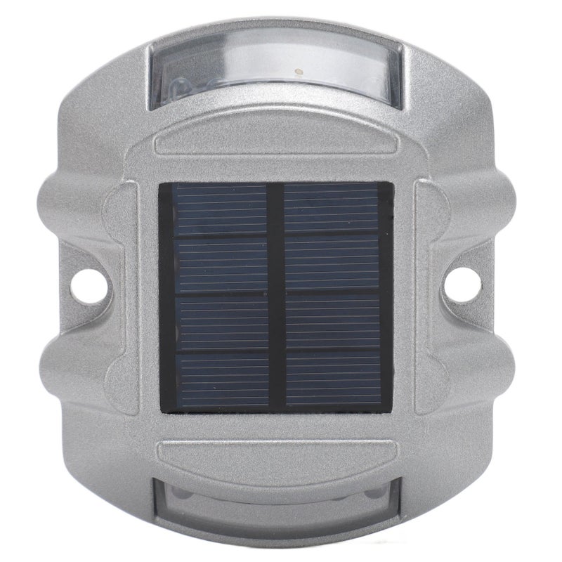 Solar Road Stud Light Aluminum Alloy Solar Powered Outdoor Waterproof Road Markers 6V 1.8W for Step Sidewalk Stair Garden Ground Green Light - Image 3