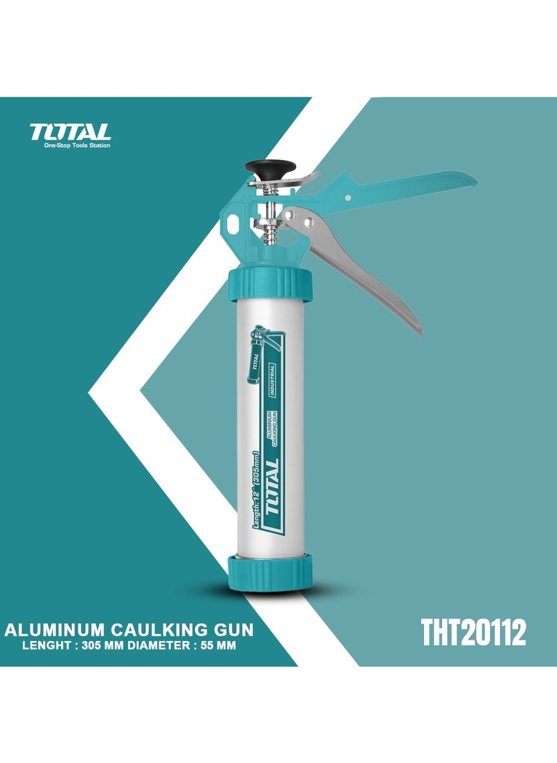 TOTAL Aluminum Caulking Gun 305mm/12 54mm Diameter TOTAL THT20112  - Image 1