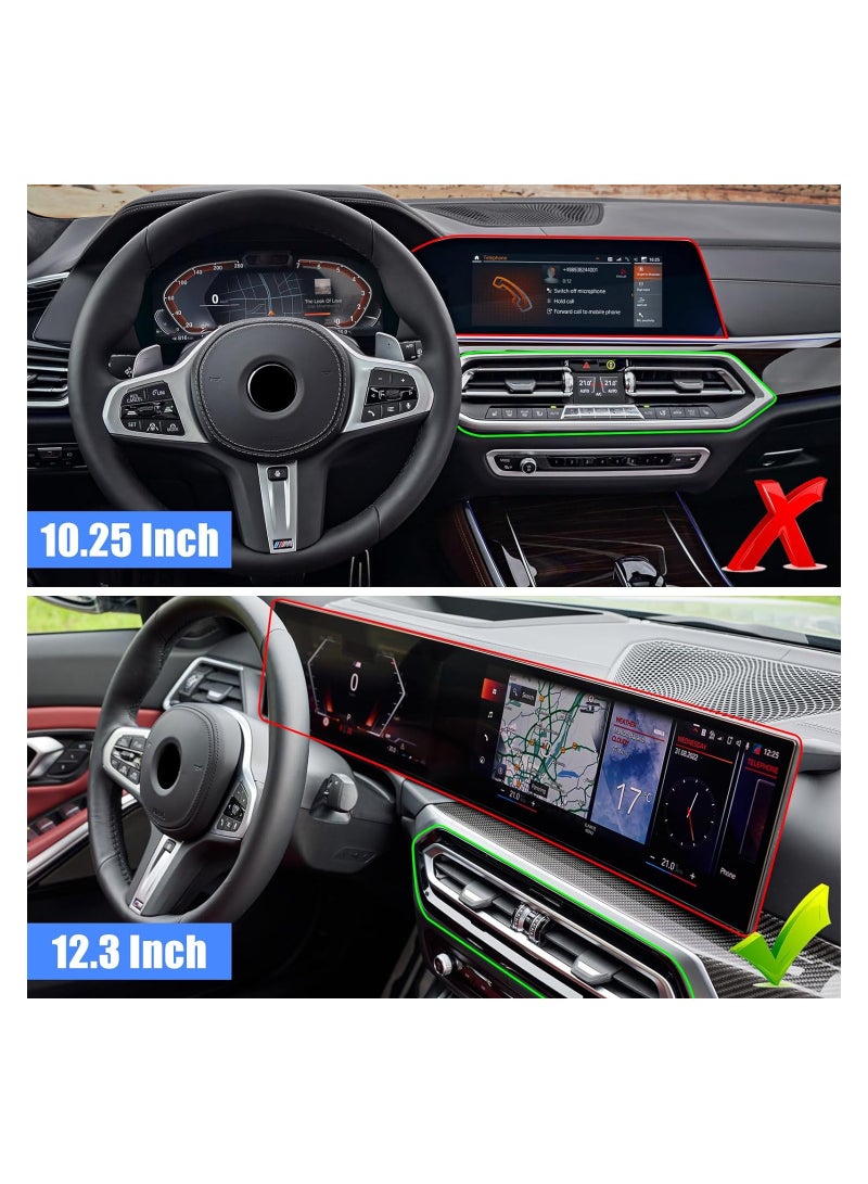 SYOSI Compatible with BMW 3 4 Series Center Console Organizer, 12.3 inch Touch Screen Dash Console Organizer for 3 Series G20 2023-2024/4 Series G22 2024, for BMW Dash Tray Dashboard Organizer Tray - Image 3