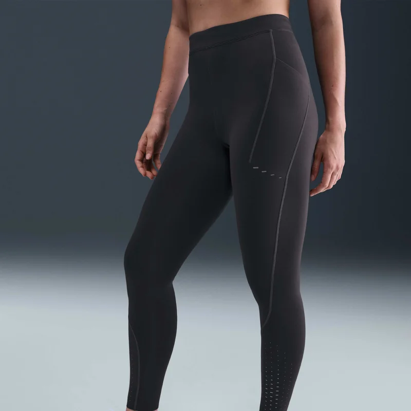 Nike Grey Women's Swift Therma-FIT ADV 7/8 Running Leggings for Women | Best Price UAE
