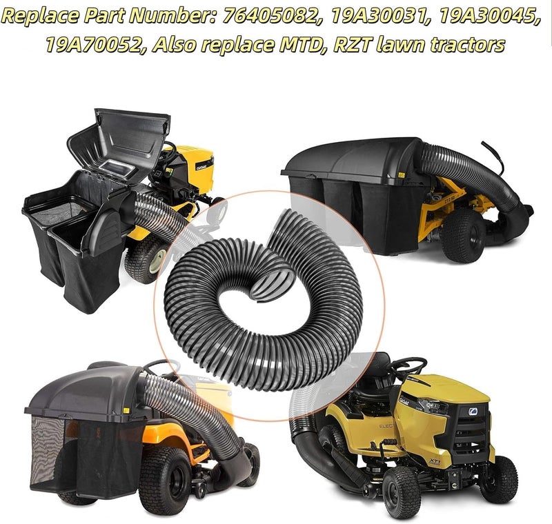 sanbaiyi Bagger Flex Hose for MTD CUB CADET RZT 36" 42" 46" 50" 54" Rear Fast Double Bagger - Image 4