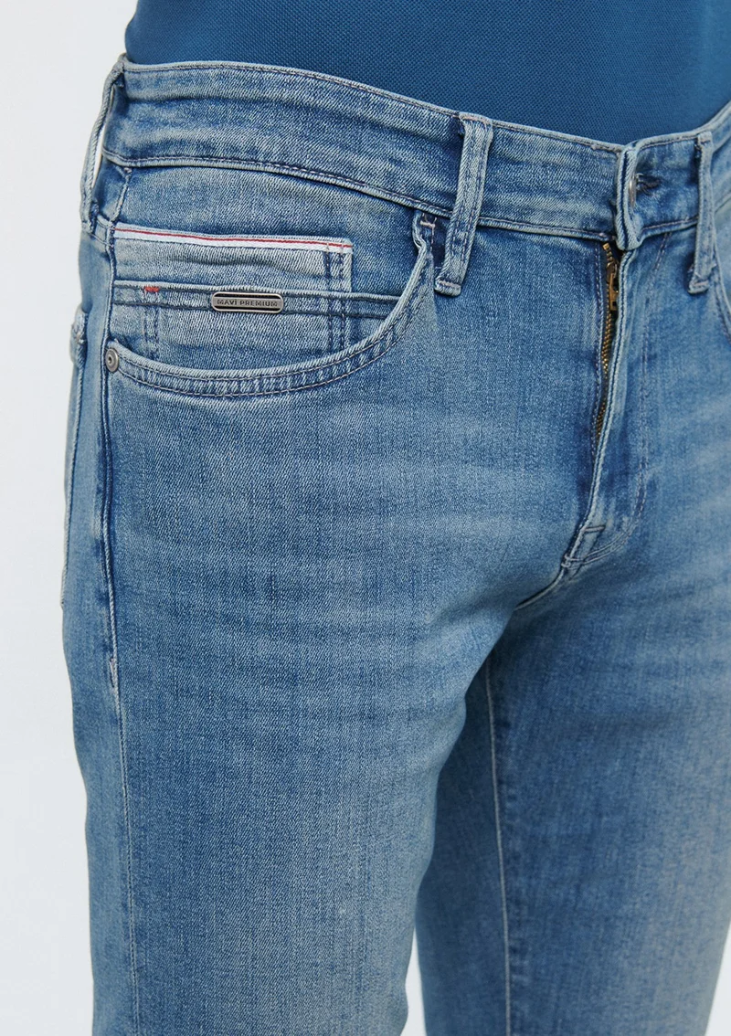 مافي Blue Men's Marcus Light Blue Premium Jean Trousers 0035183704