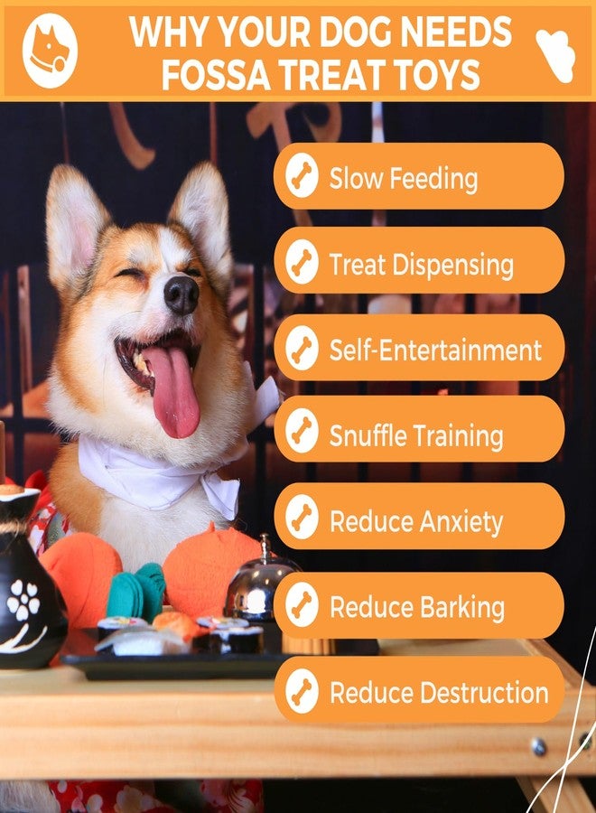 Fossa Boredom Buster for Small and Medium Dog, Interactive Treat Puzzle Rug, Slow Feeder Mat with Squeaky Carrots, 20-40 Mins Self-Entertainment Toy, Enrichment Toy Gifts for Dog - Image 5