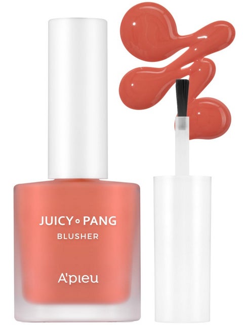 Juicy-Pang Water Blusher (Cr02 - Do You Like Persimmon?) - Moisturizing Finish - Easy Blending Blusher - Natural Look - K-Beauty
