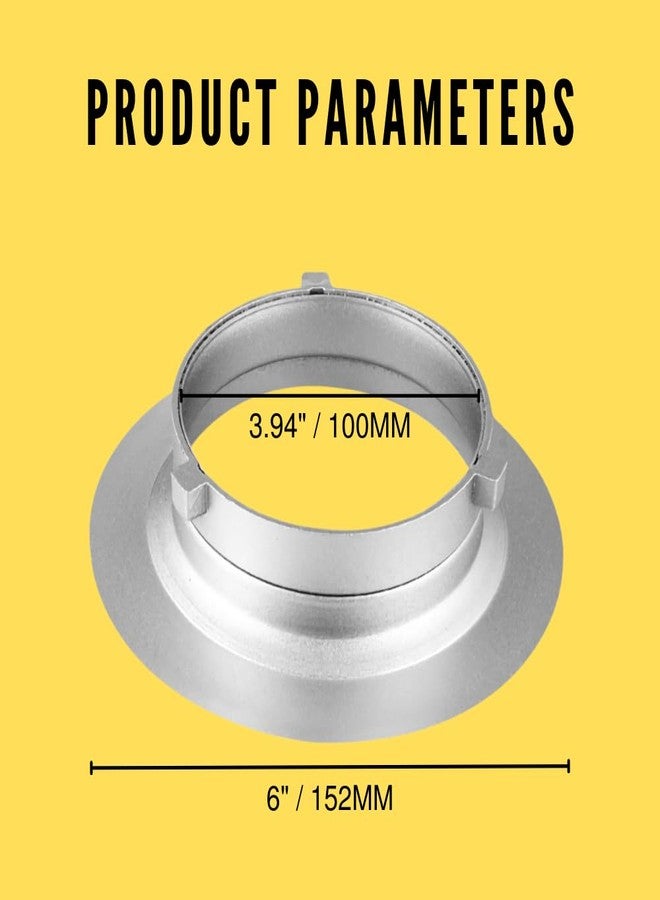 Fotoconic 152mm / 6 Inch Diameter Speed Ring Adapter Flange Speedring Softbox Soft Box for Bowens S Flash/Monolight - Image 3