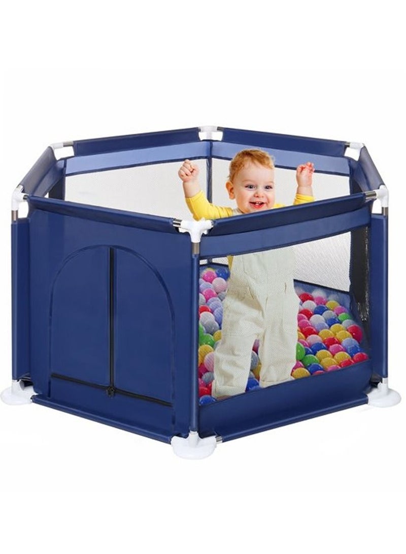 Baby Playpen, Kids Large Playard Indoor & Outdoor Kids Activity Center, Infant Safety Gates  - Image 2