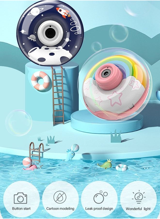 GROIC Bubble Machine for Kids,Portable Rainbow Bubble Camera Bubble Toy for Kids,Musical and Lighting Bubble Blower-Rainbow  - Image 2