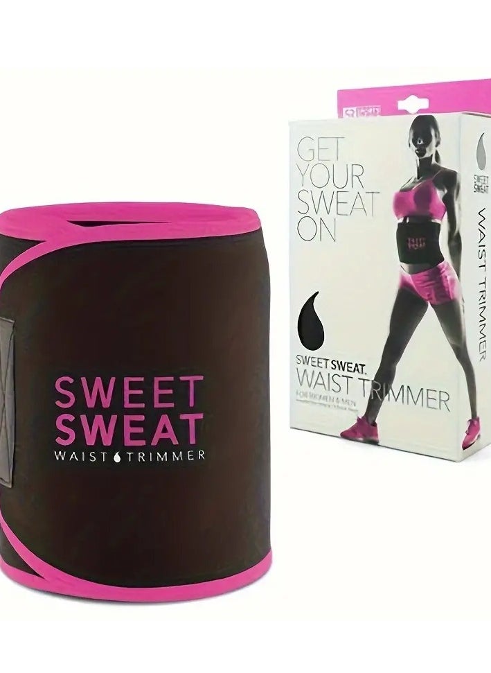 Sweat Waist Trimmer For Women And Men - Sweat Band Waist Trainer For High-Intensity Training & Workouts 