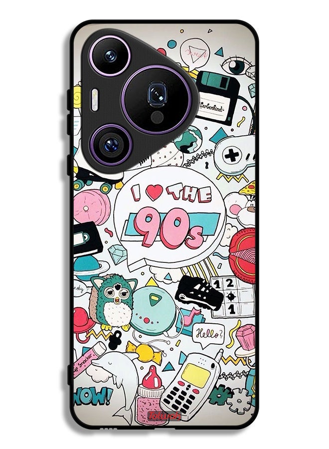 Tolwak Huawei Pura 70 Pro Protective Case Cover I Love The 90s  - Image 1