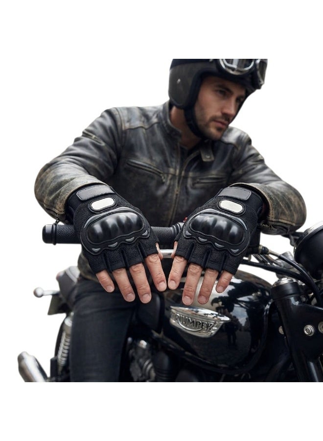 Tactical nylon half-finger gloves, designed for sports, cycling, travel, camping, outdoor activities, boxing, motorcycling, and shooting. - Image 3