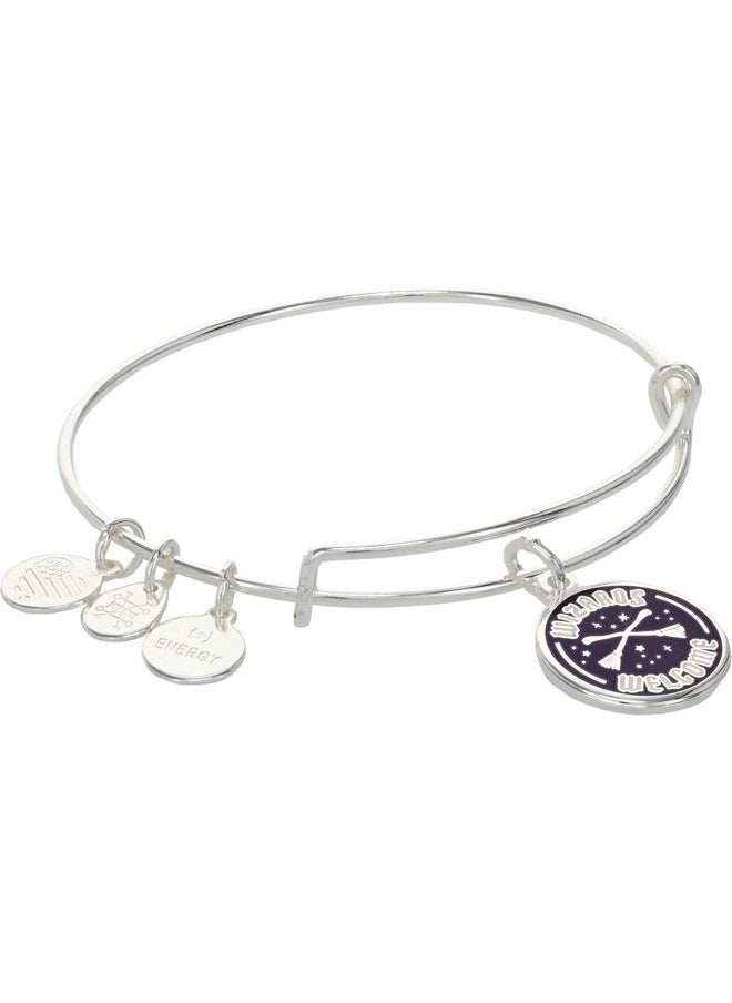 ALEX AND ANI Harry Potter Wizards Welcome Bracelet Shiny Silver One Size 