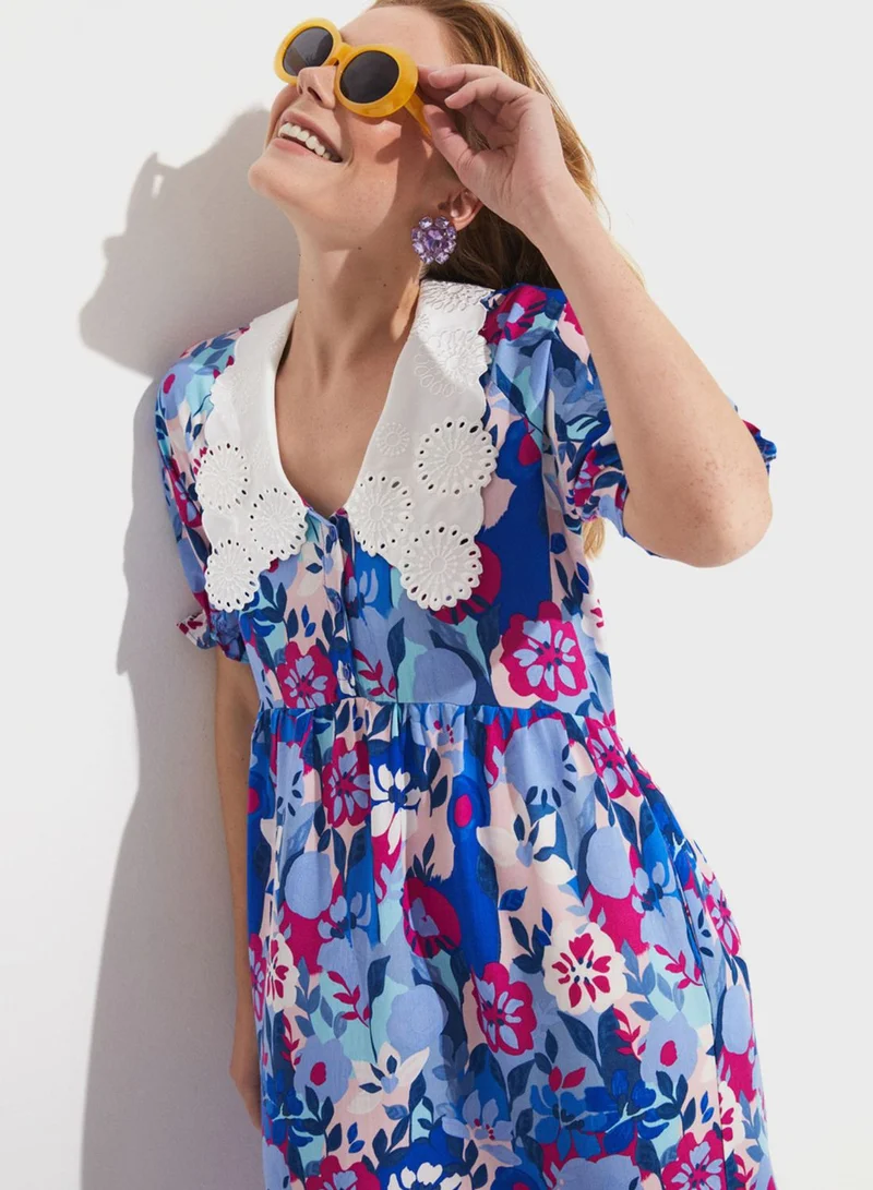 JUNE Floral Tiered Dress