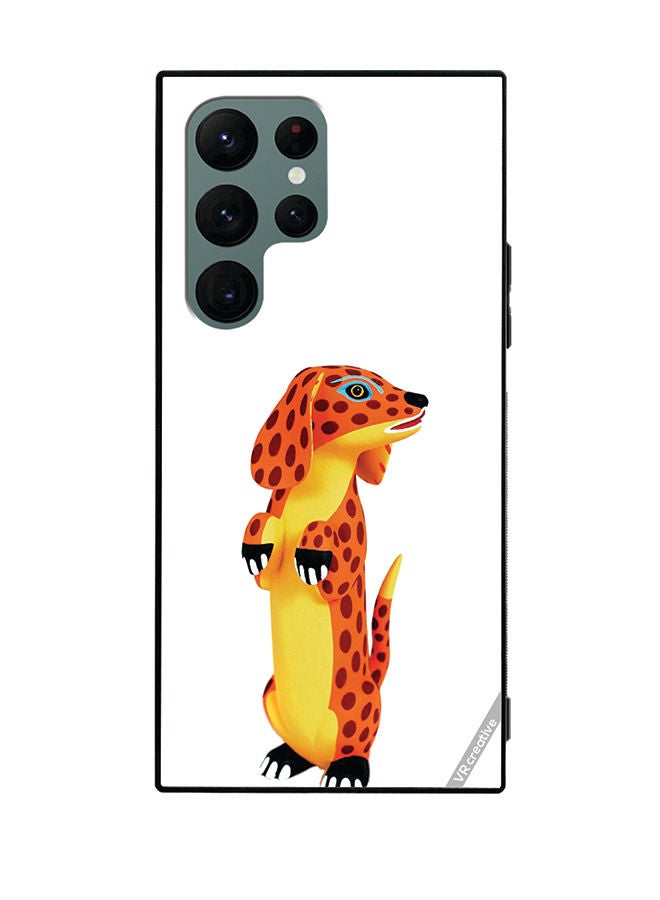 VR CREATIVE Protective Case Cover For Samsung Galaxy S22 Ultra 5G Dog Design Multicolour - Image 1