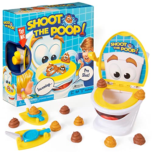 Brybelly Shoot The Poop – The Original Talking Toilet Game for Kids & Families – Funny Fast-Action Poop-Launching Game with Sounds & Silly Humor for Ages 4+ - Image 1
