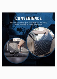 Y&D Car Handbag Holder Between Seats, Universal for Front Seat - Net Pocket Auto Storage Accessories Men Women Interior, Automotive Console Organizer  - Image 4