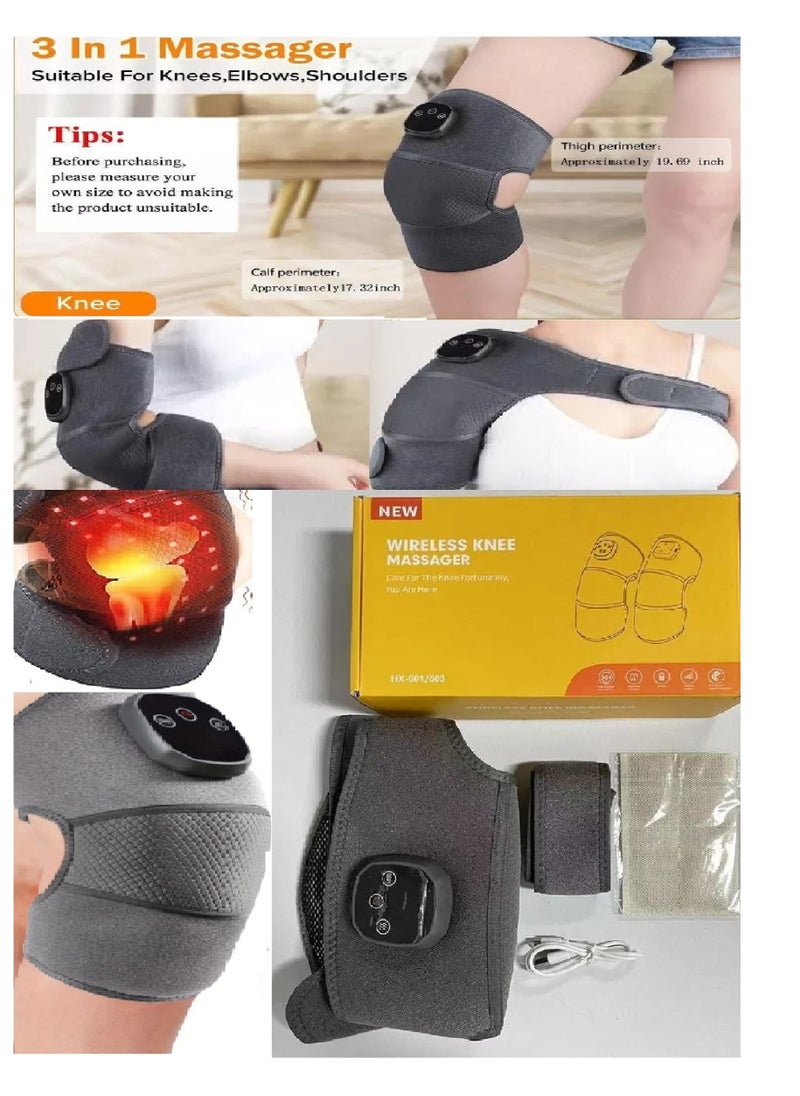 3 in 1 Portable Knee Joint Elbow Shoulder Heating Massager, Suitable for Home and Outdoor, Different Vibration and Heating Levels (1 Piece) - pzsku/Z3D3F1DC1E05AE09E026FZ/45/_/1734702844/51a76542-bc97-47a8-a735-eb4a0067937a